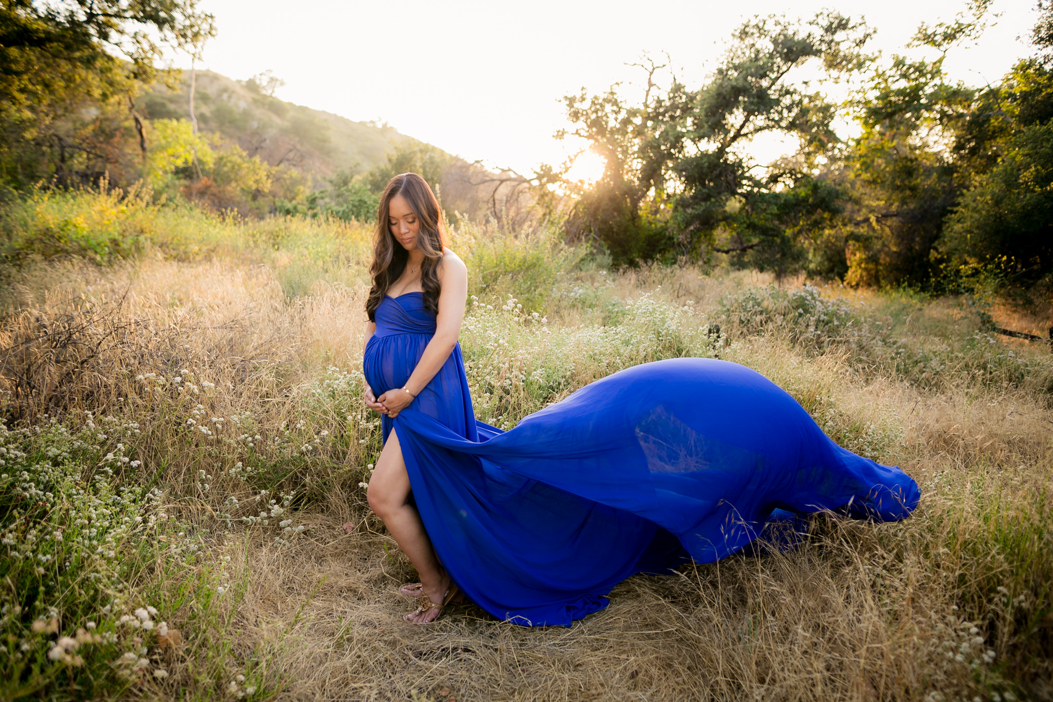 Irvine Regional Park Orange County Maternity Session Vi & John Line